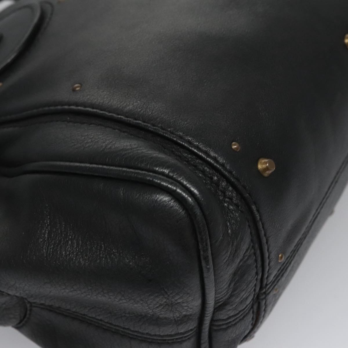Chloe Paddington Hand Bag Leather Black am7564