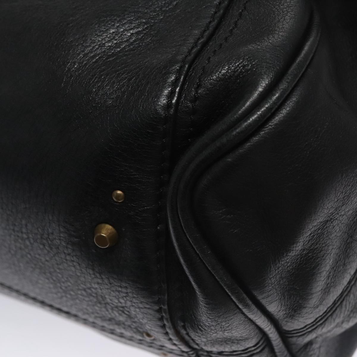 Chloe Paddington Hand Bag Leather Black am7564