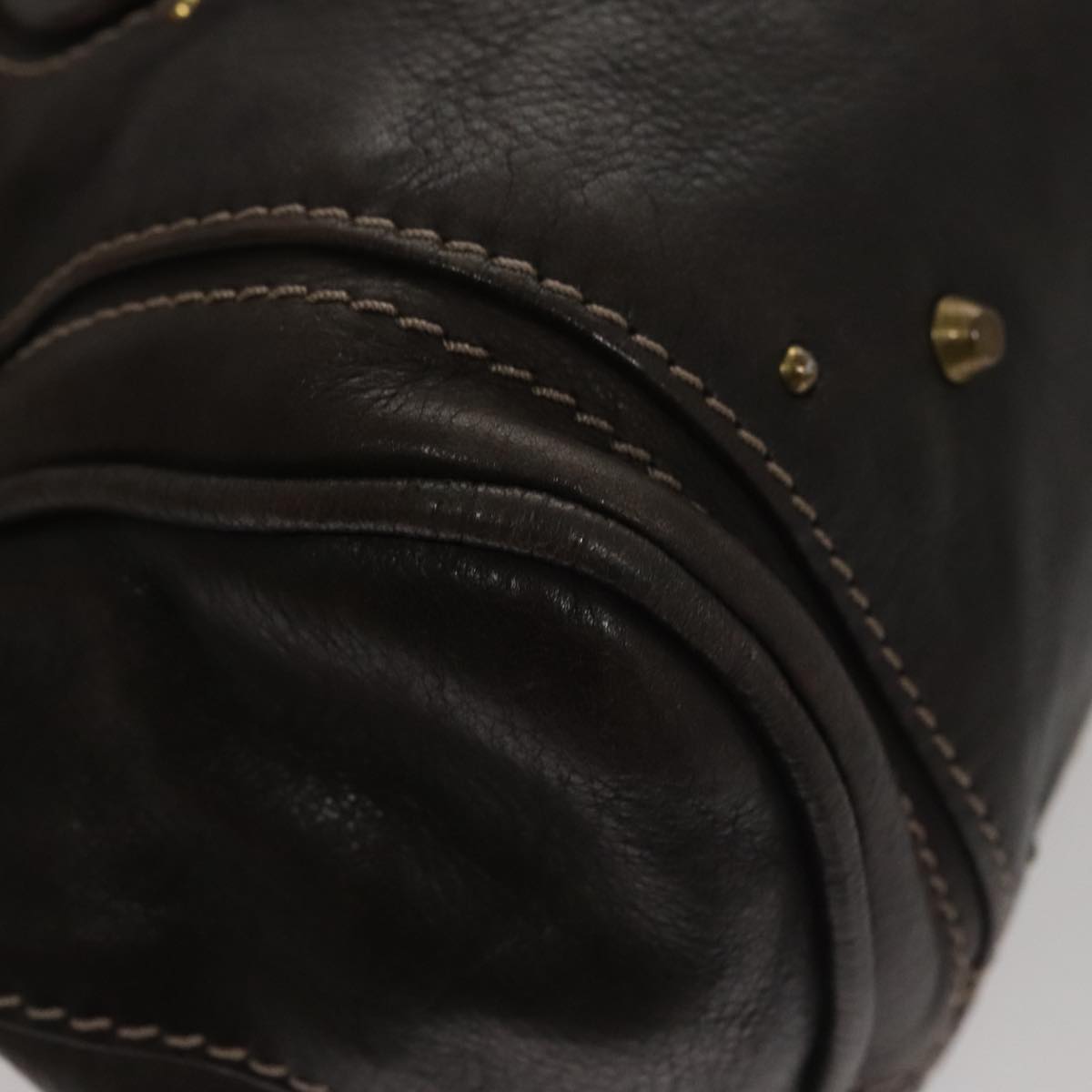 Chloe Paddington Hand Bag Leather Brown am7592