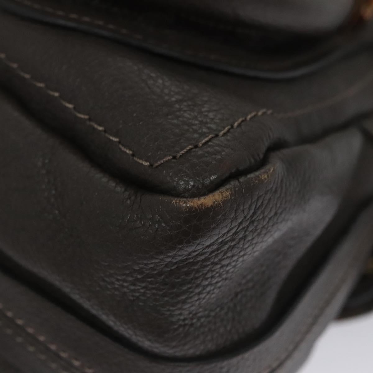 Chloe Paraty Hand Bag Leather 2way Gray am7621