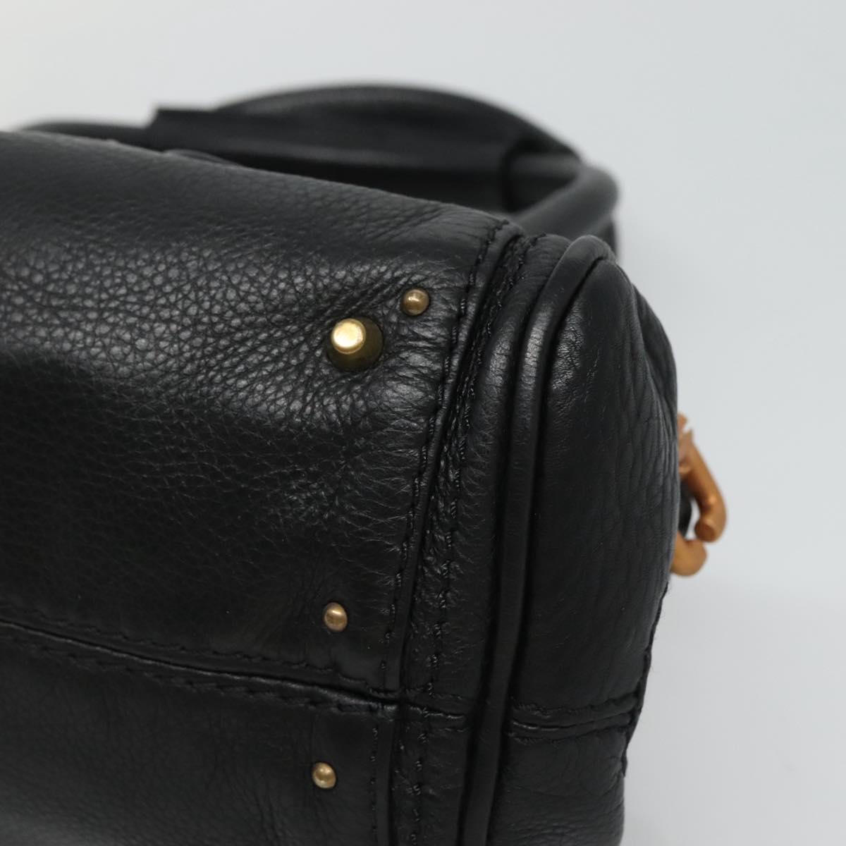 Chloe Paddington mini Hand Bag Leather Black am7623