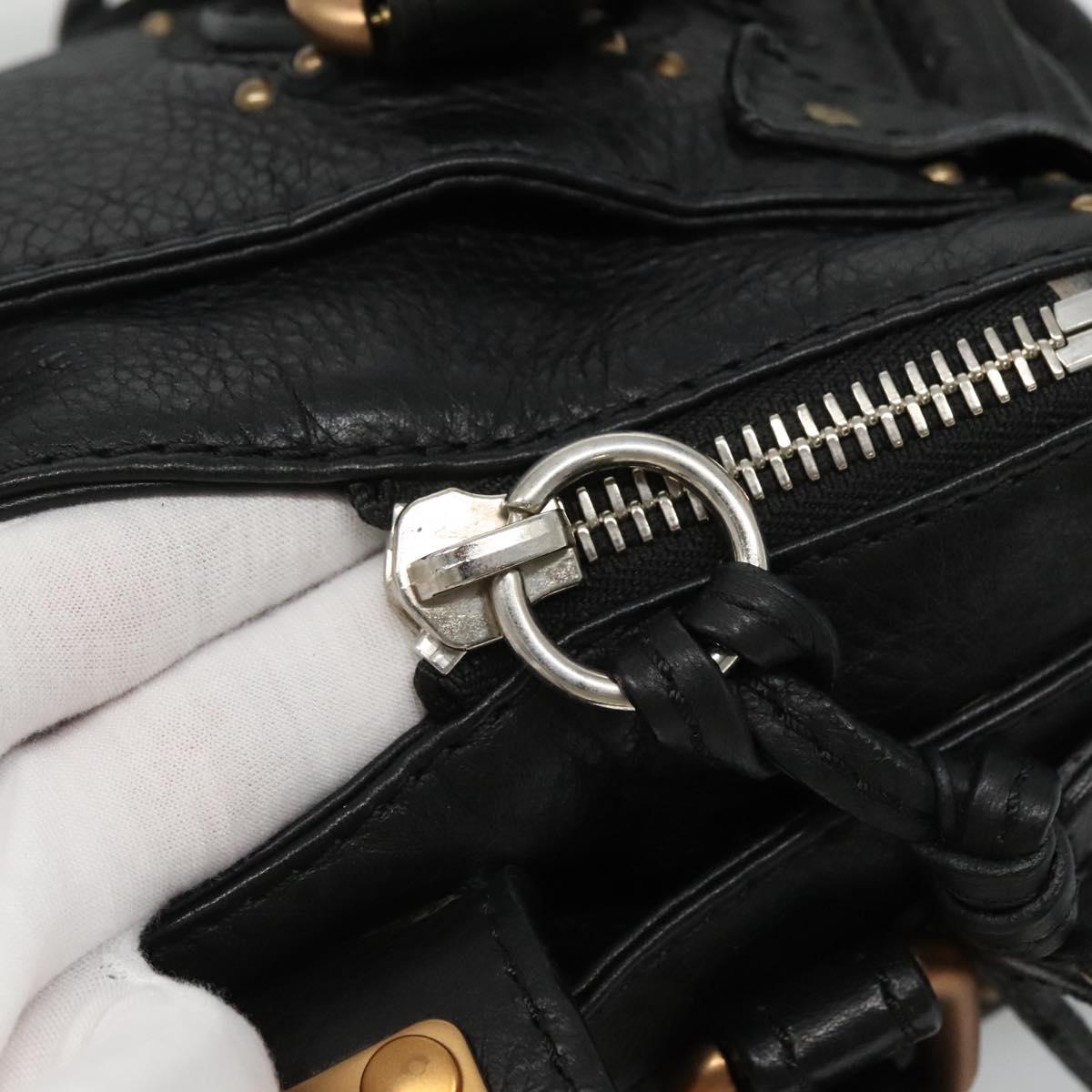 Chloe Paddington mini Hand Bag Leather Black am7623