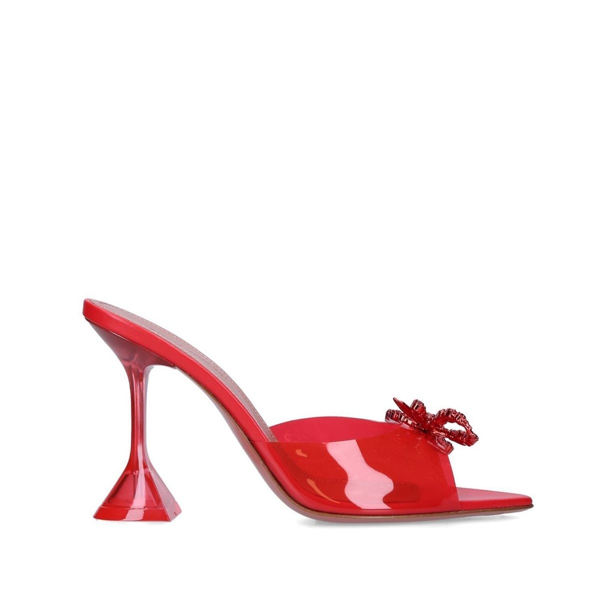 Embellished Transparent Rosie Mules