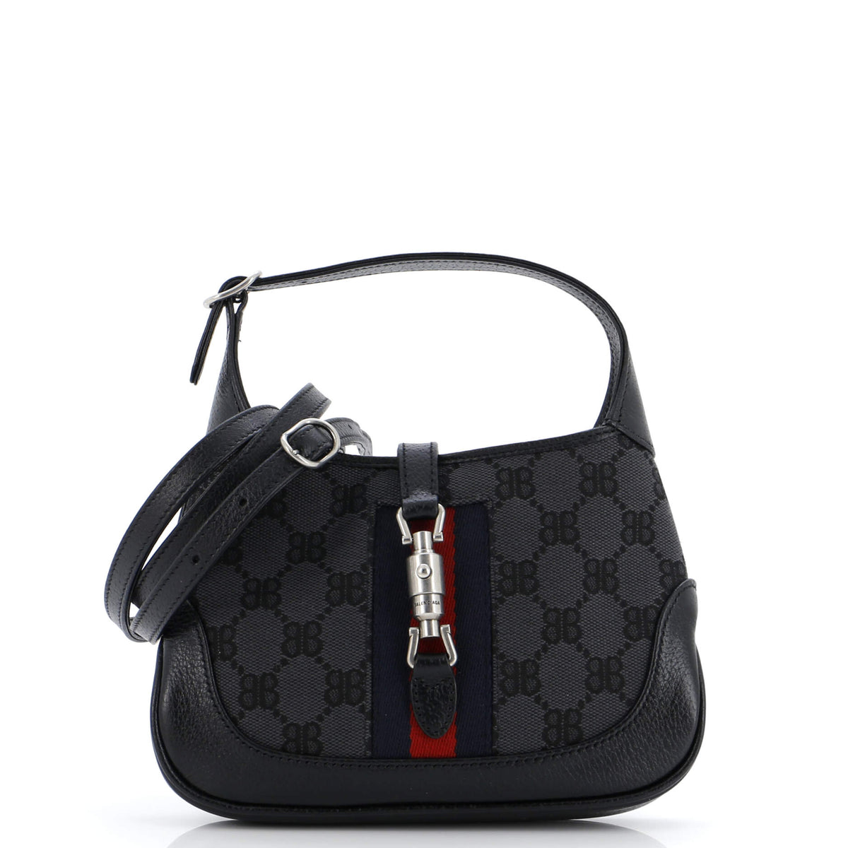Balenciaga x Gucci The Hacker Project Jackie 1961 Hobo BB Canvas Mini