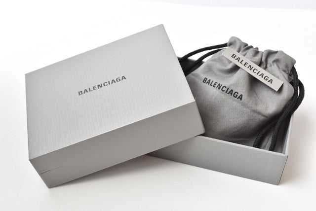 balenciaga Leather Card Case/Coin Case Light Brown