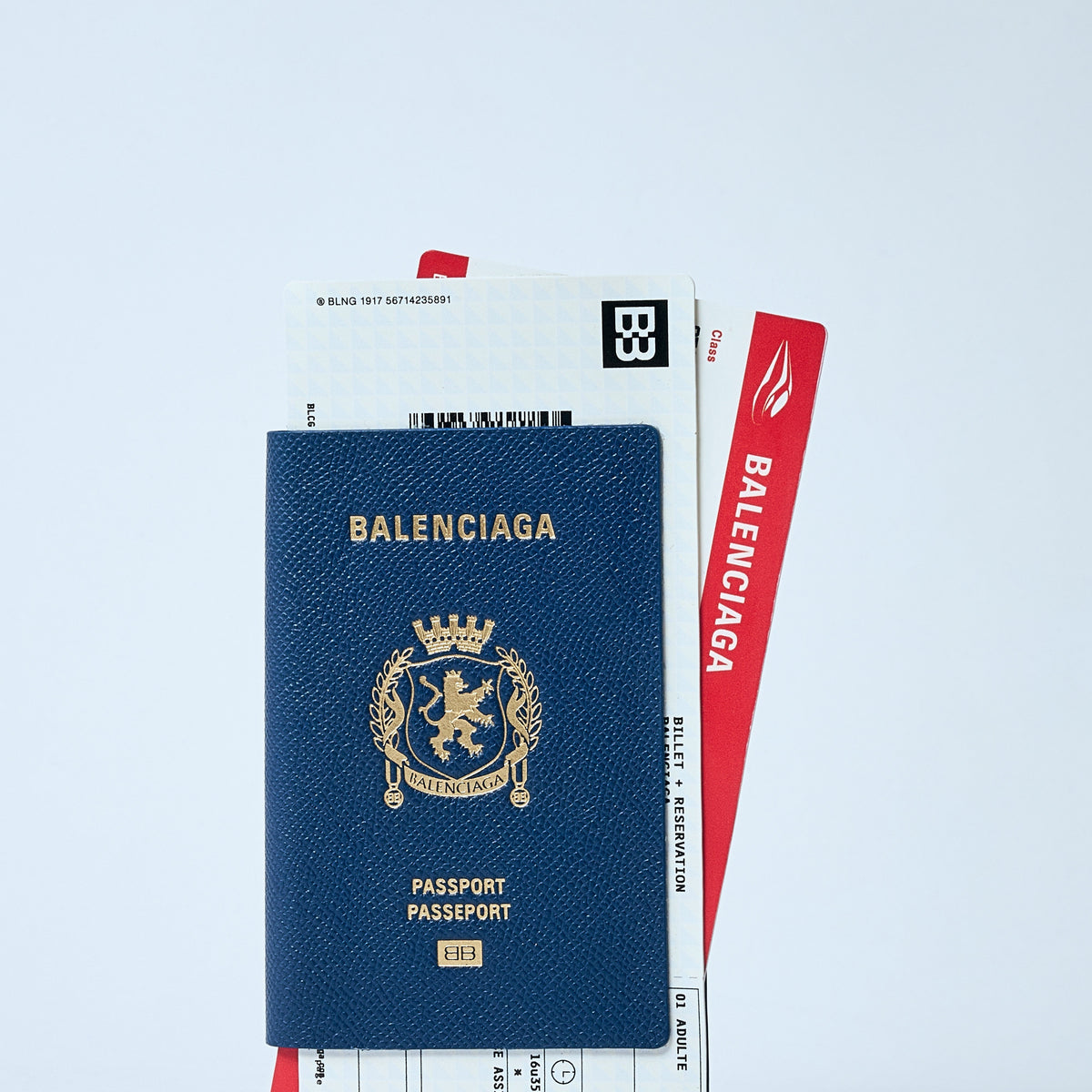 Balenciaga Men Passport Long Wallet