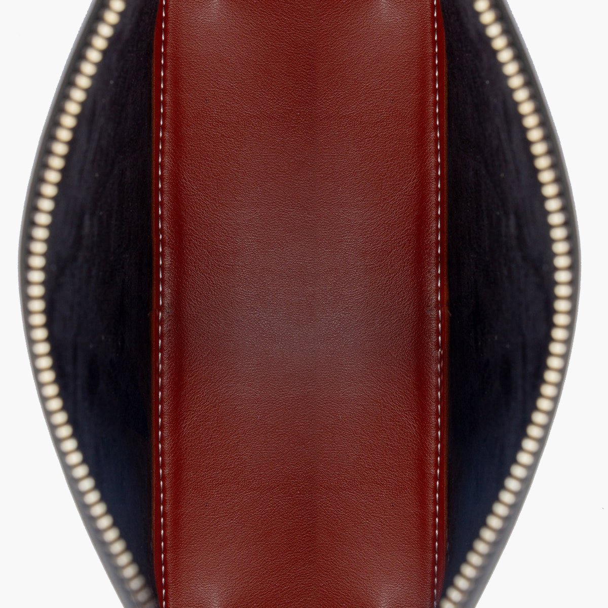 Black and rust dome cross-body bag