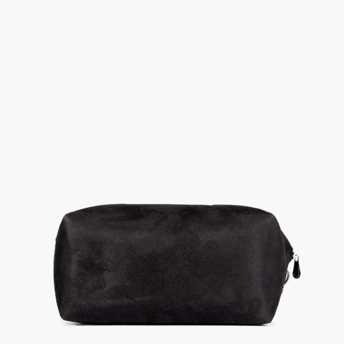 Black suede mini bowling bag