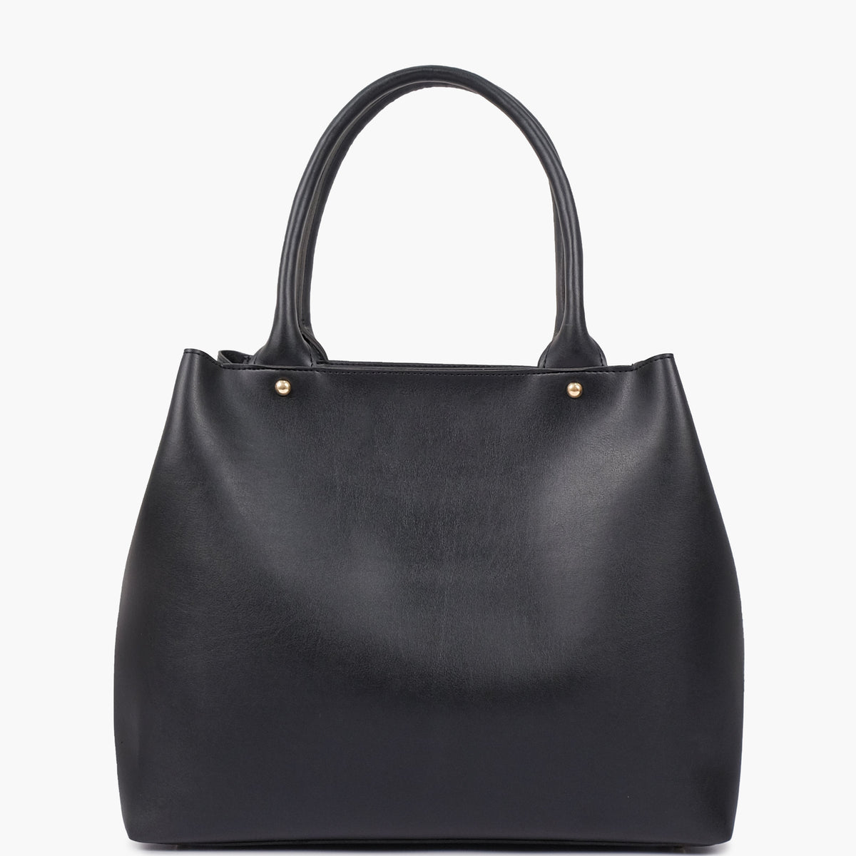 Black zipper tote bag