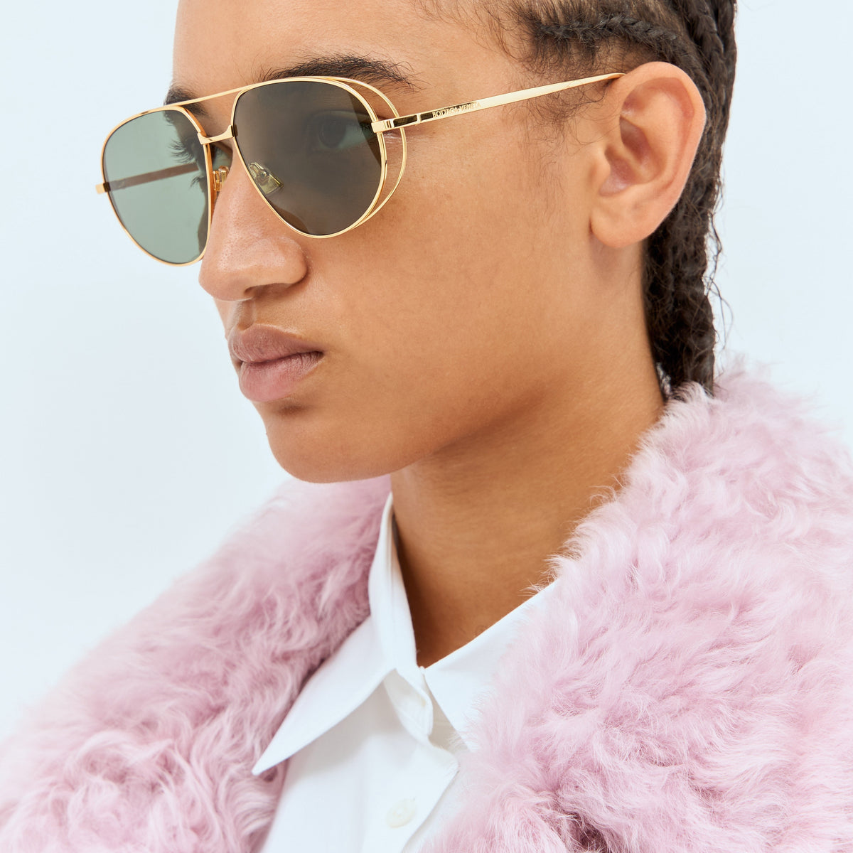 Bottega Veneta Women Classic Aviator Sunglasses
