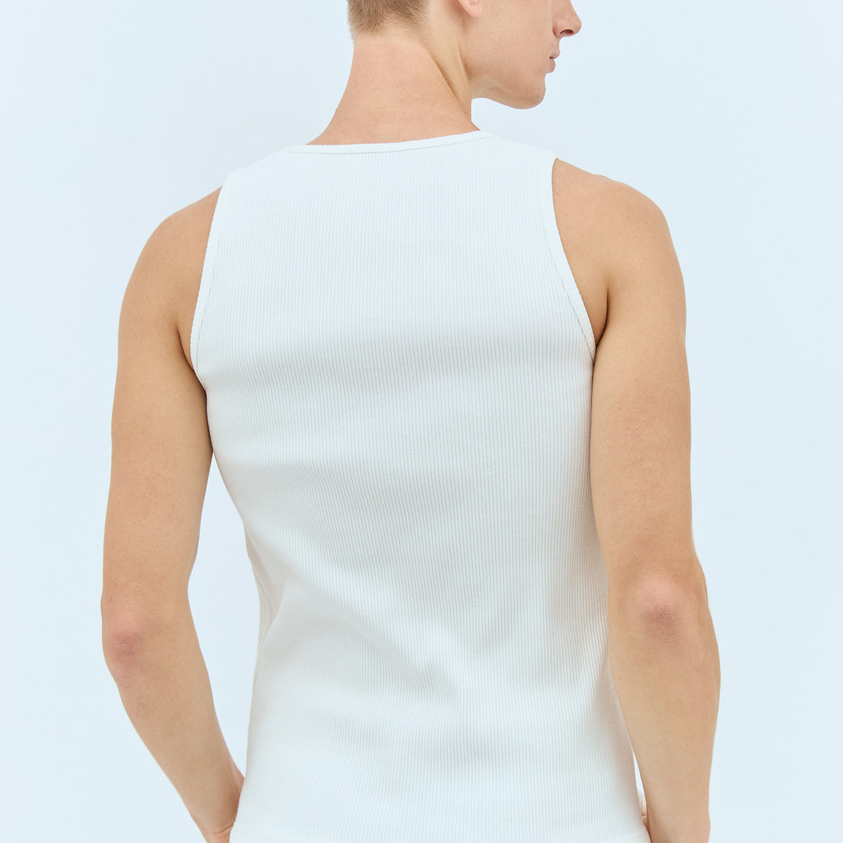 Bottega Veneta Men Rib Jersey Tank Top