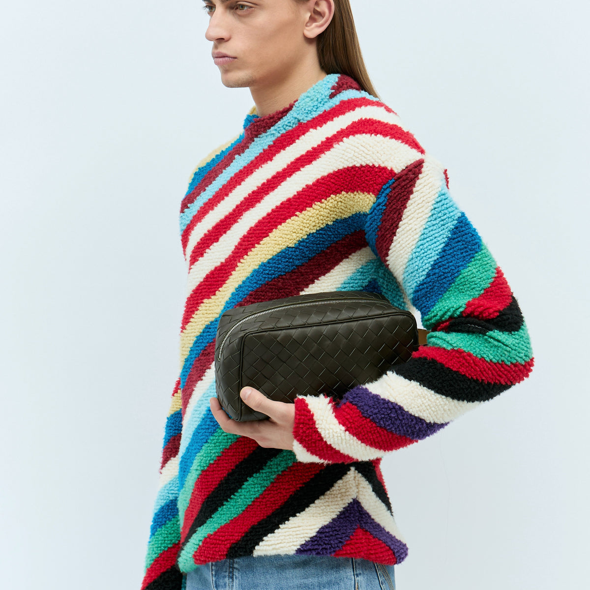 Bottega Veneta Men Intrecciato Travel Pouch