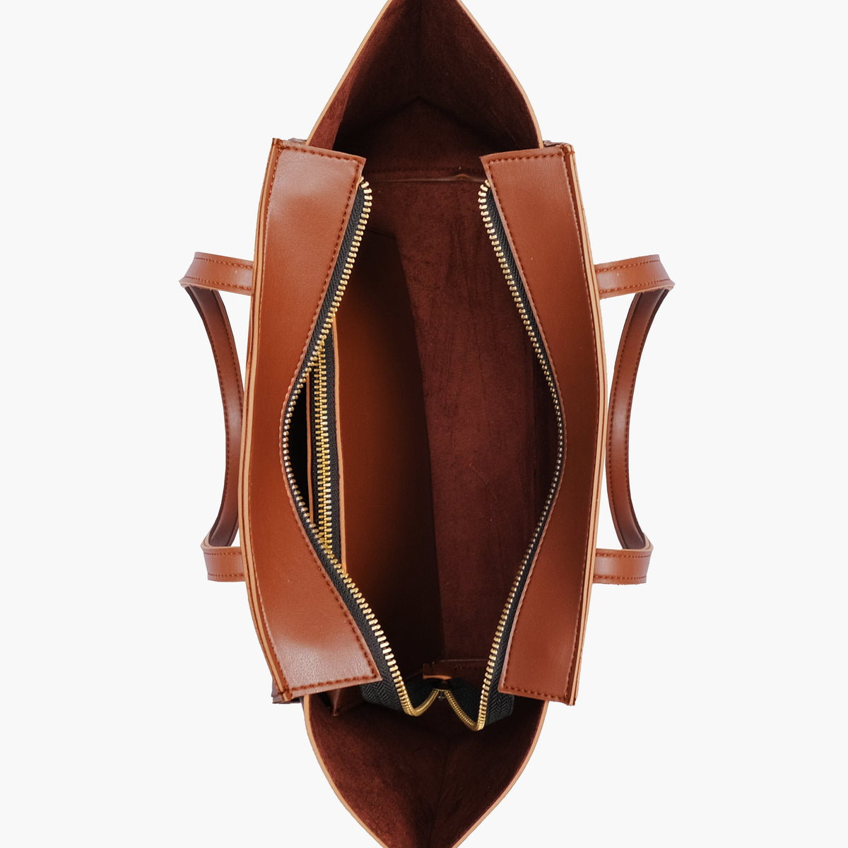 Brown classic tote bag
