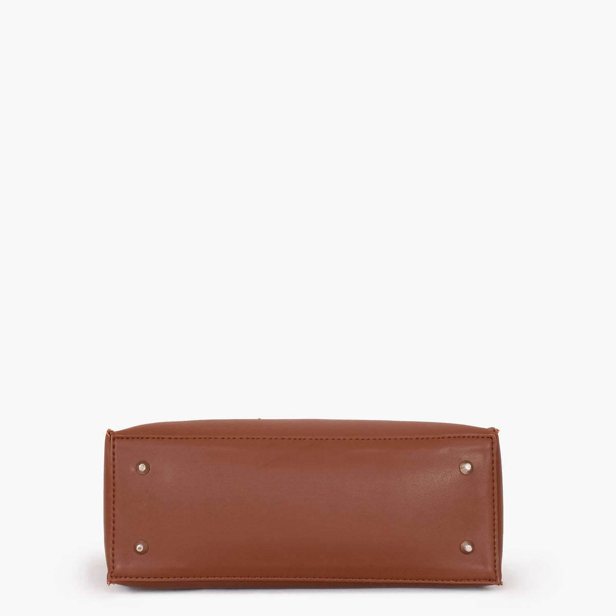 Brown satchel tote bag