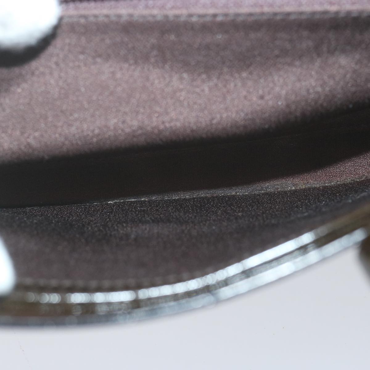 GUCCI Clutch Bag Velor Brown Auth bs11668