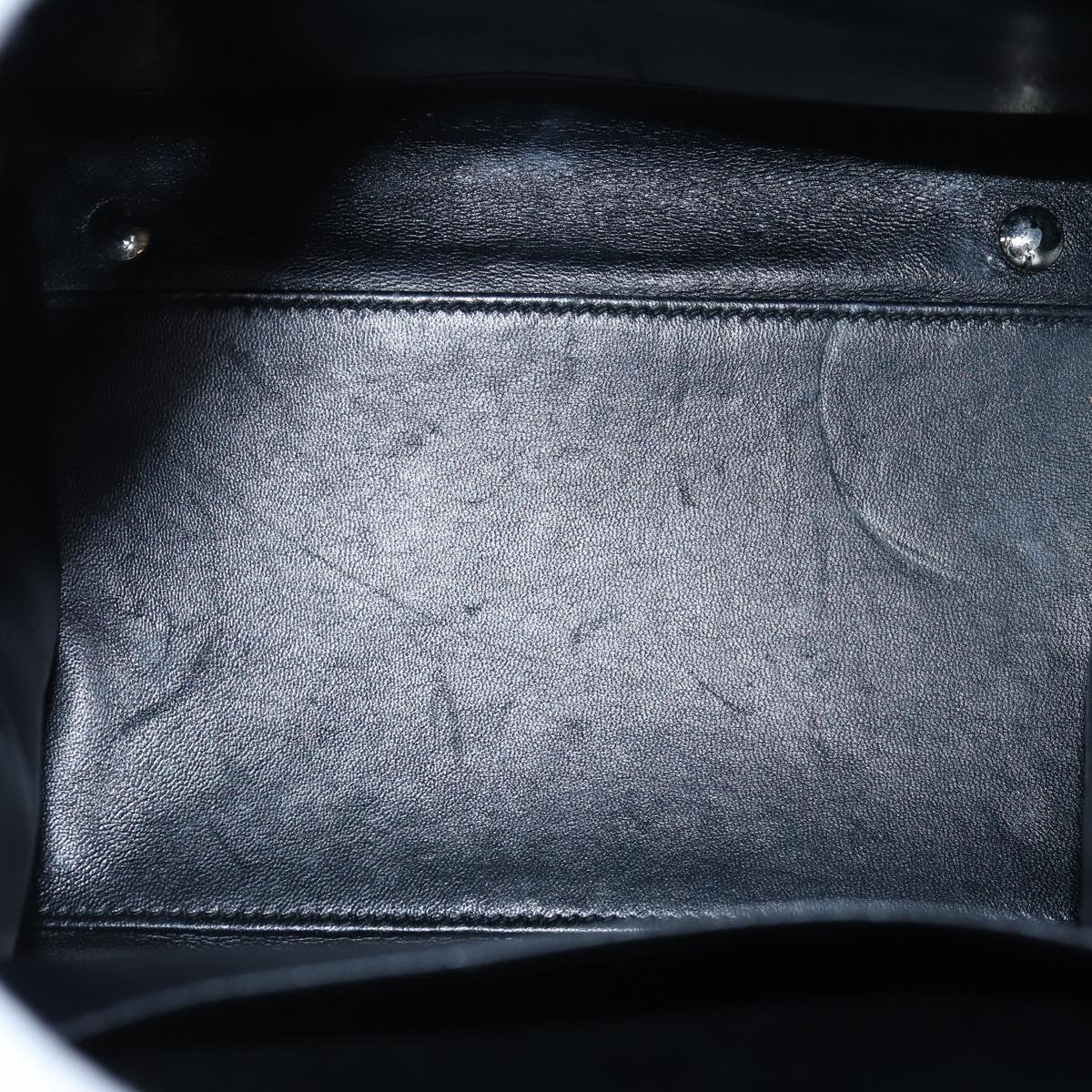 balenciaga Shoulder Bag Leather Black Auth bs14918