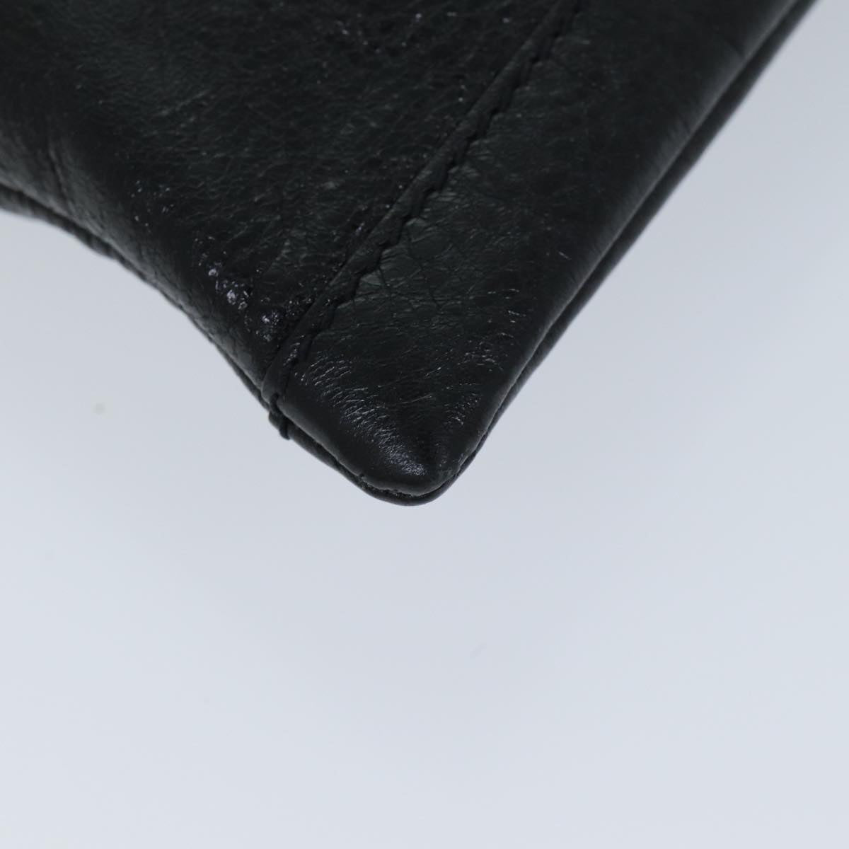 balenciaga Clutch Bag Leather Black 273021 Auth bs15132