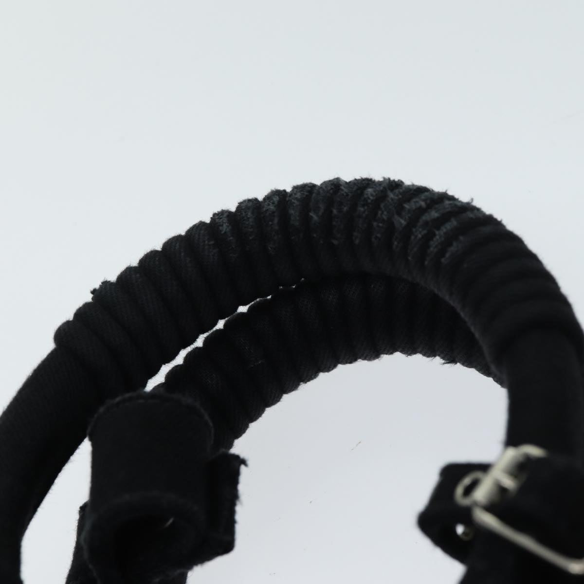 balenciaga Bistro Hand Bag Canvas 2way Black 671342 Auth bs15695