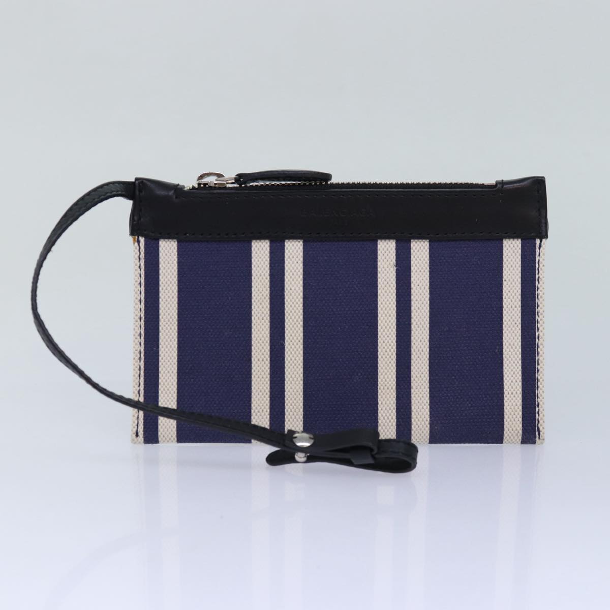 balenciaga Navy Cabas XS Hand Bag Canvas 2way Navy 390346 Auth bs15772