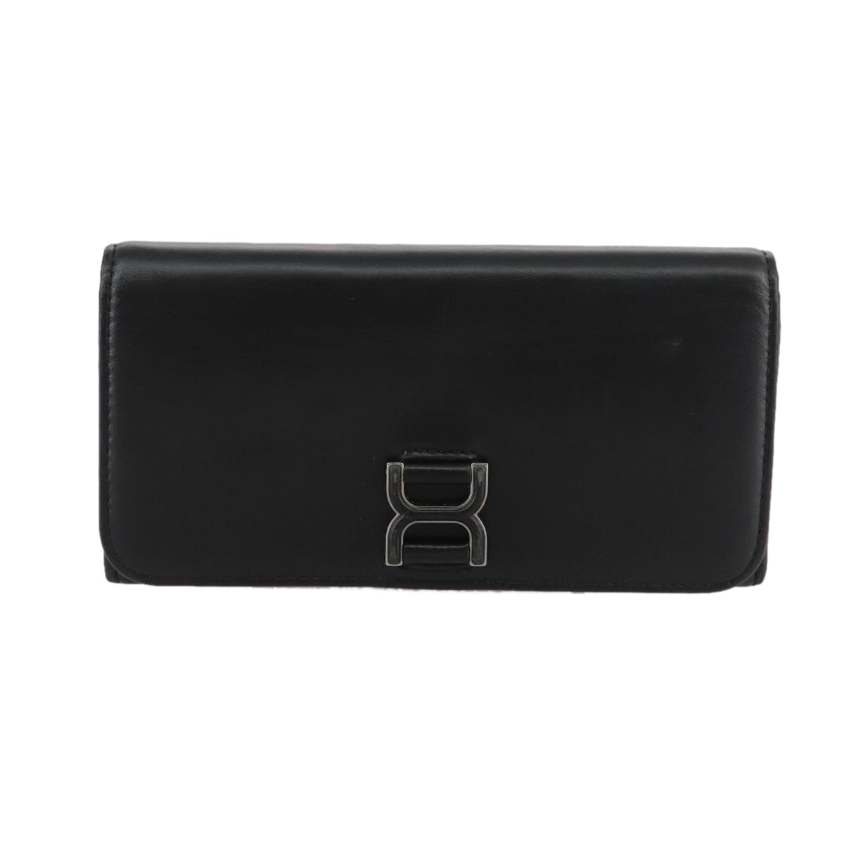 Chloe Long Wallet Leather Black bs21335