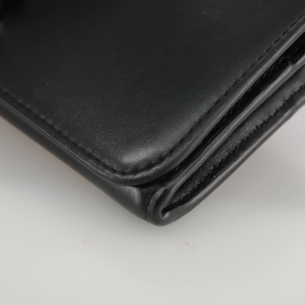 Chloe Long Wallet Leather Black bs21335