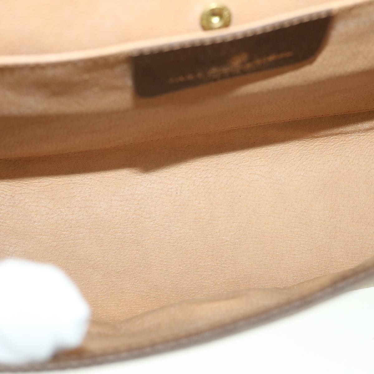 GUCCI Gg Supreme Web Sherry Line Clutch Bag Beige Red 156 01 030 Auth Bs8747