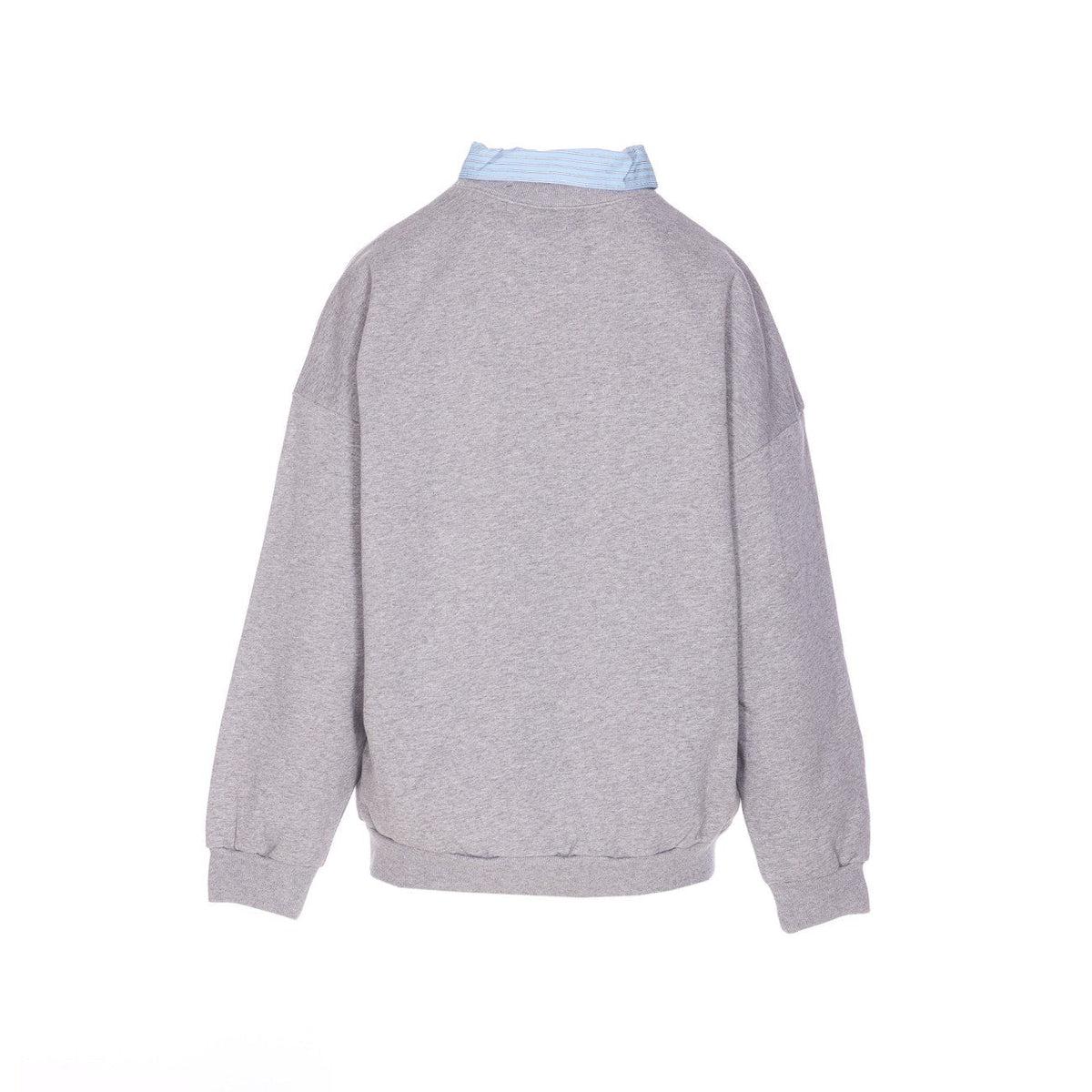Balenciaga Women Ceo Team Logo Shirt Collar Sweater