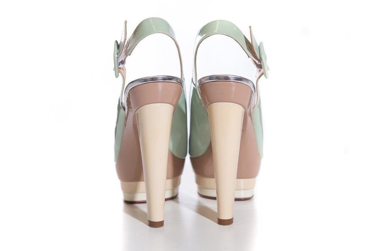 Christian Louboutin Multicolor Slingbacks SZ 36.5