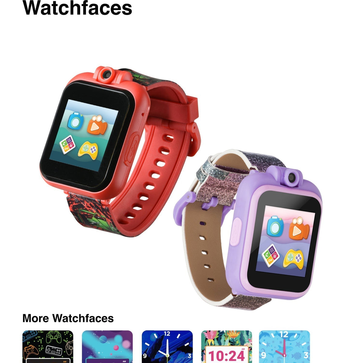 PlayZoom 2 Kids Smartwatch with Headphones: Red Race Cars
