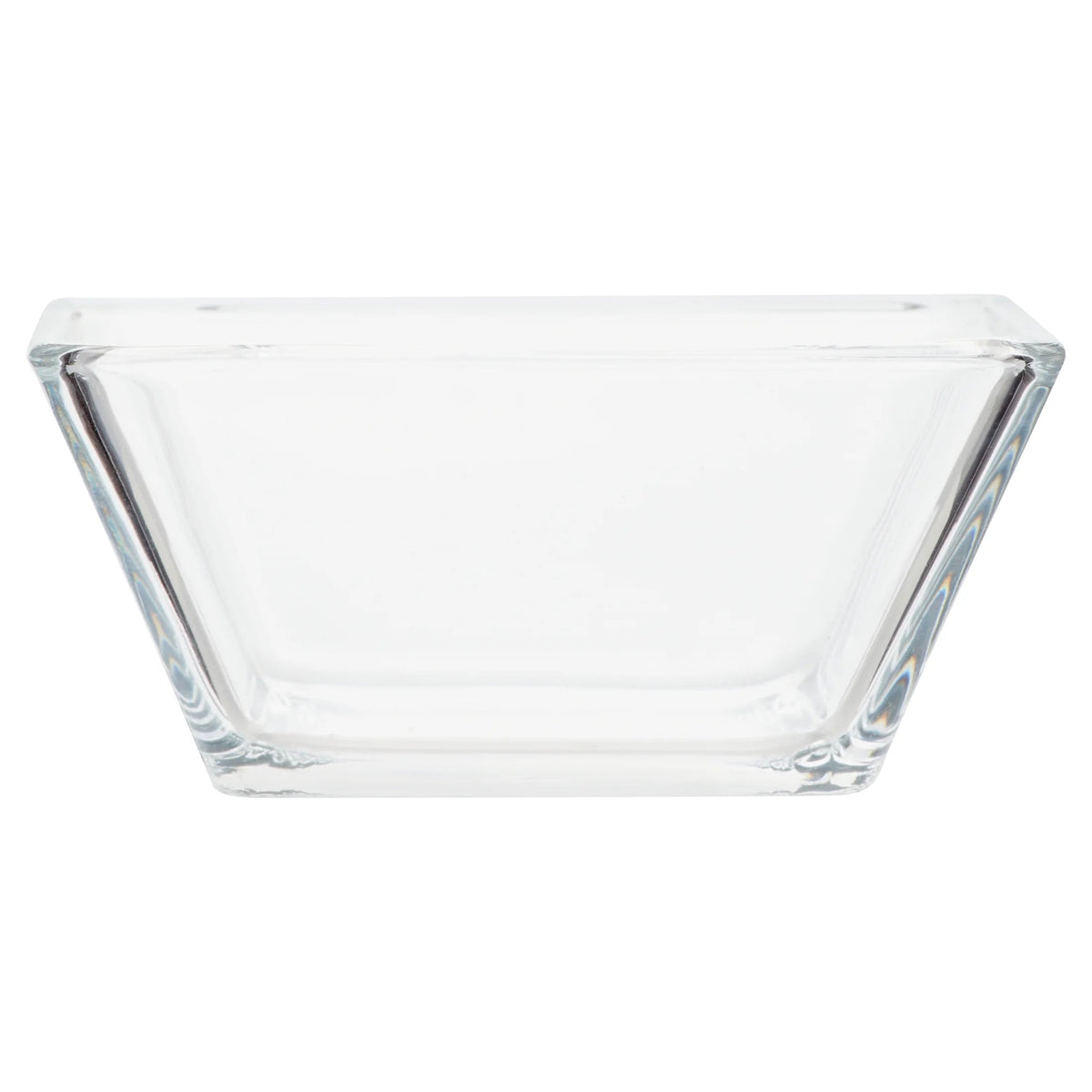 12-Piece Square Clear Glass Dinnerware Set
