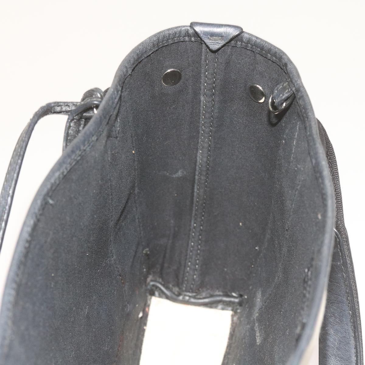 balenciaga Hand Bag Canvas Black White 390346 Auth ep2535