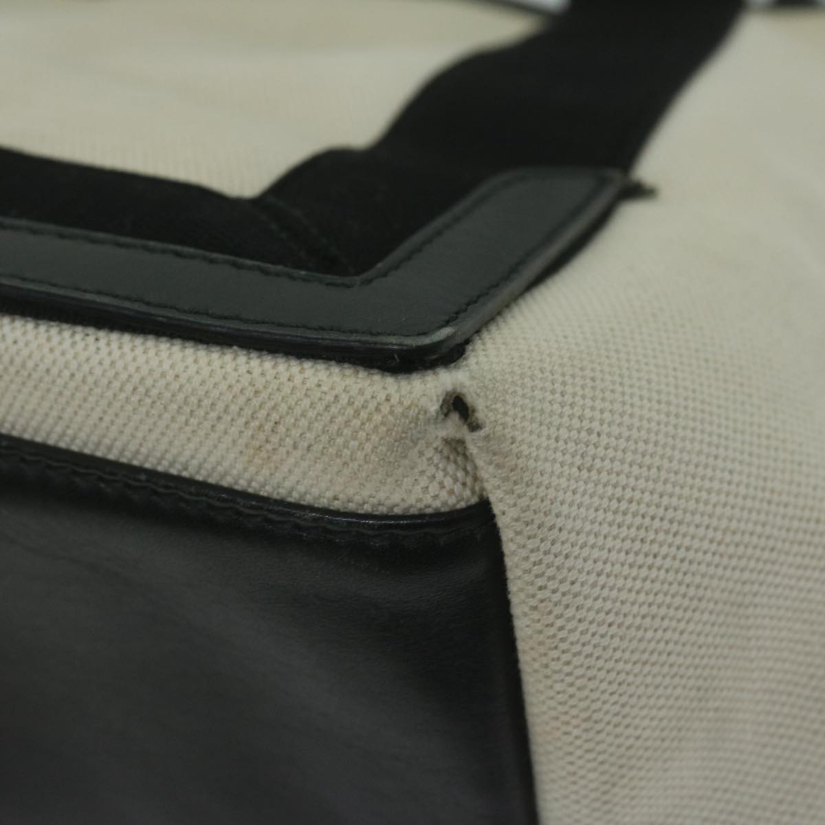 balenciaga Tote Bag Canvas White 339933 Auth ep2712