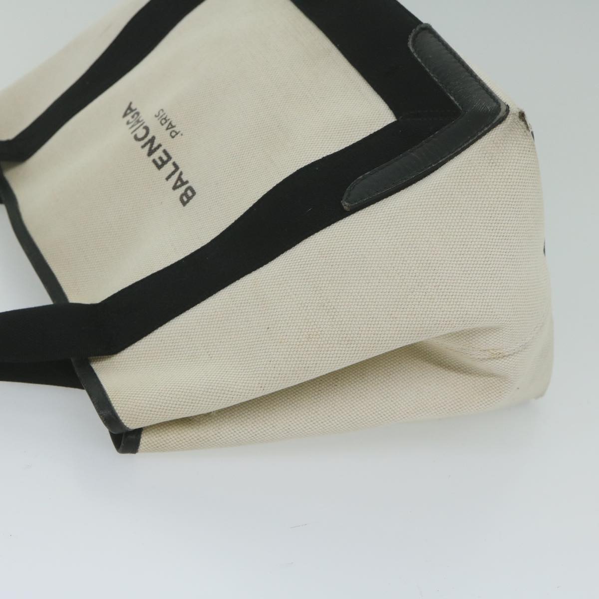 balenciaga Tote Bag Canvas White 339933 Auth ep2712
