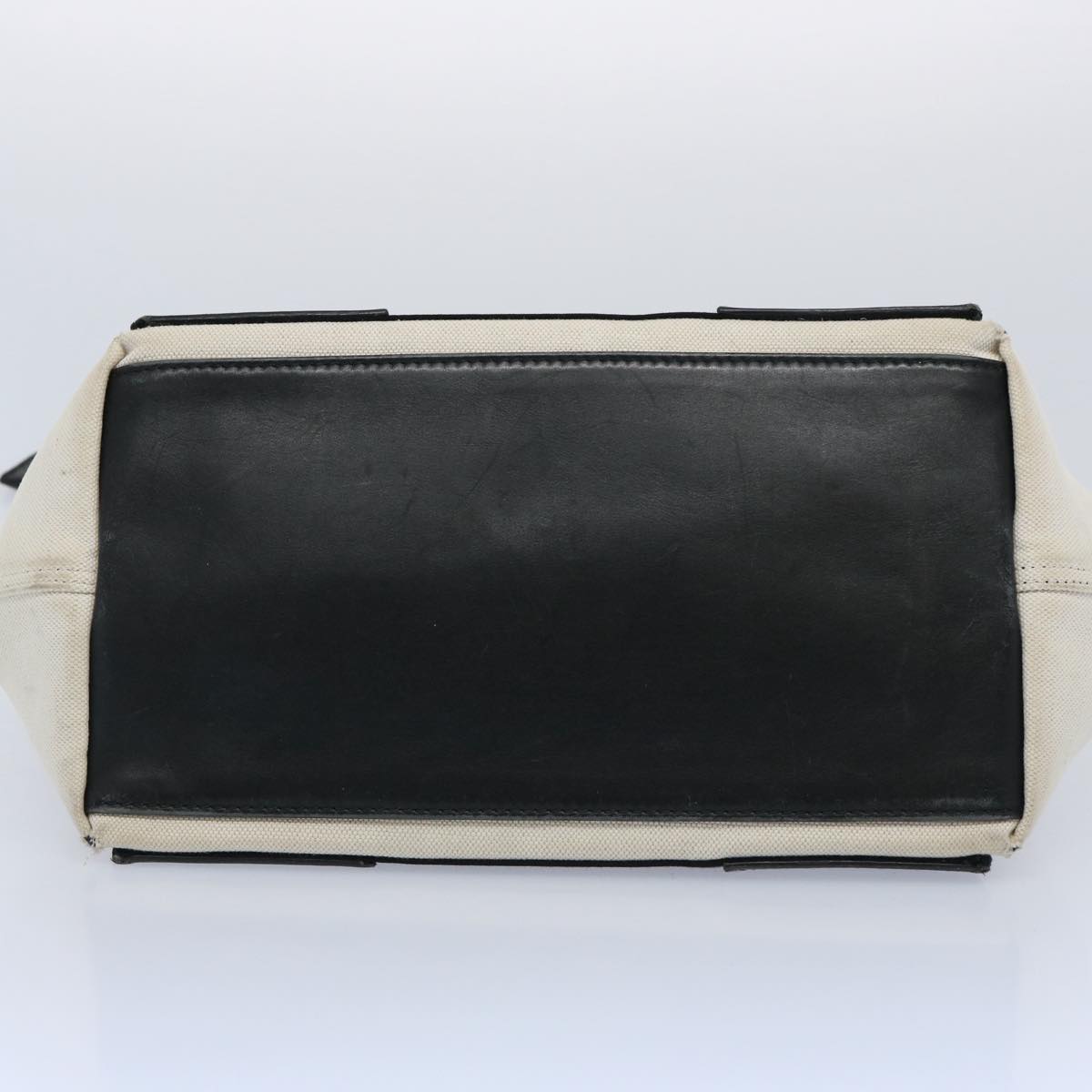 balenciaga Tote Bag Canvas White Black 339933 Auth ep2845