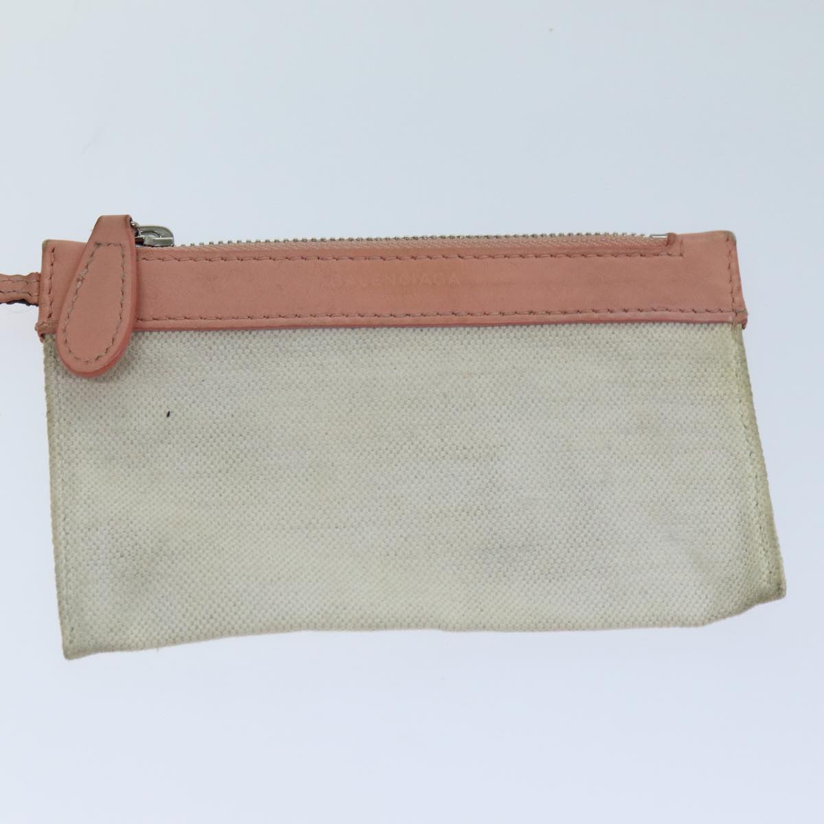 balenciaga Navy Cabas XS Hand Bag Canvas Pink Auth ep4480