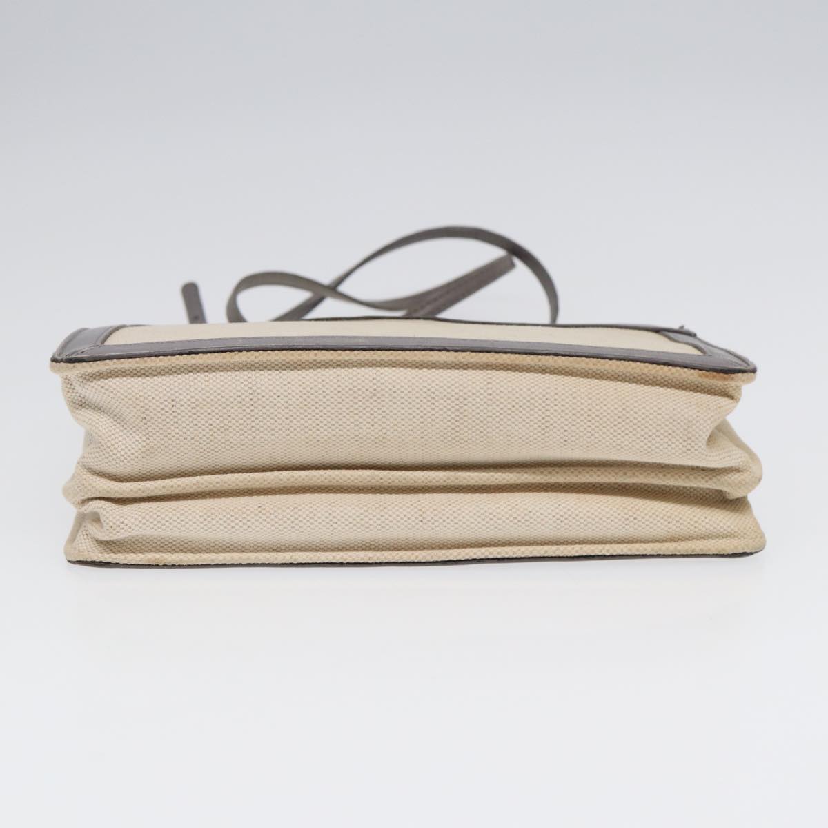 balenciaga Shoulder Bag Canvas Gray Beige Silver 390641 Auth ep5489