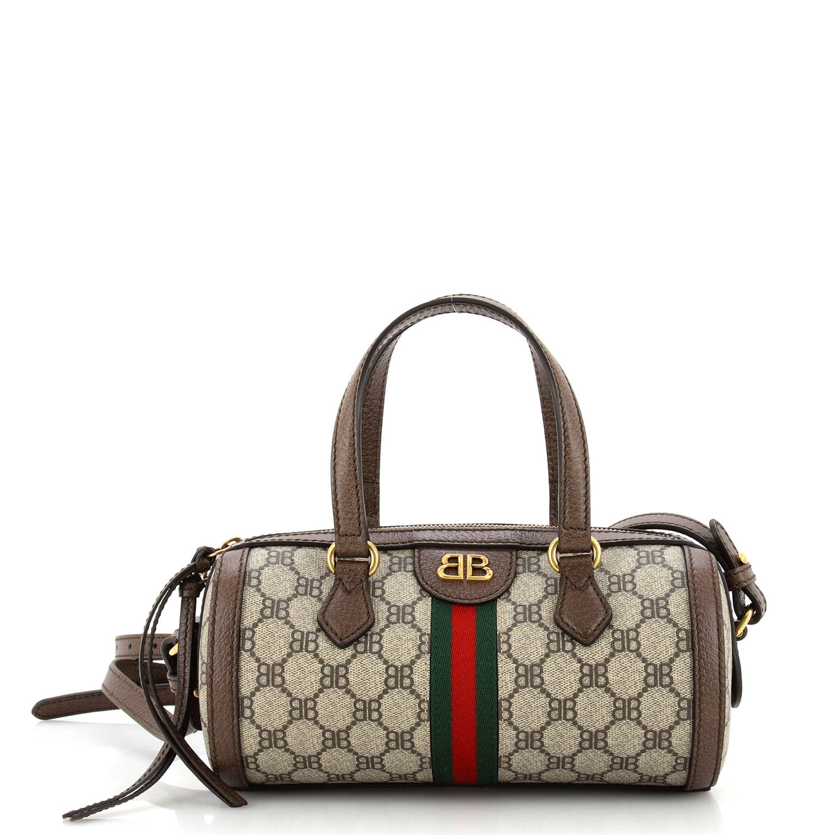 Balenciaga x Gucci The Hacker Project Boston Bag BB Coated Canvas Small