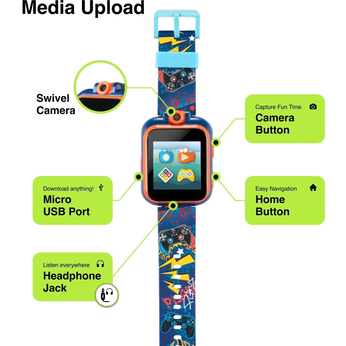 PlayZoom 2 Kids Smartwatch with Headphones: Gamer