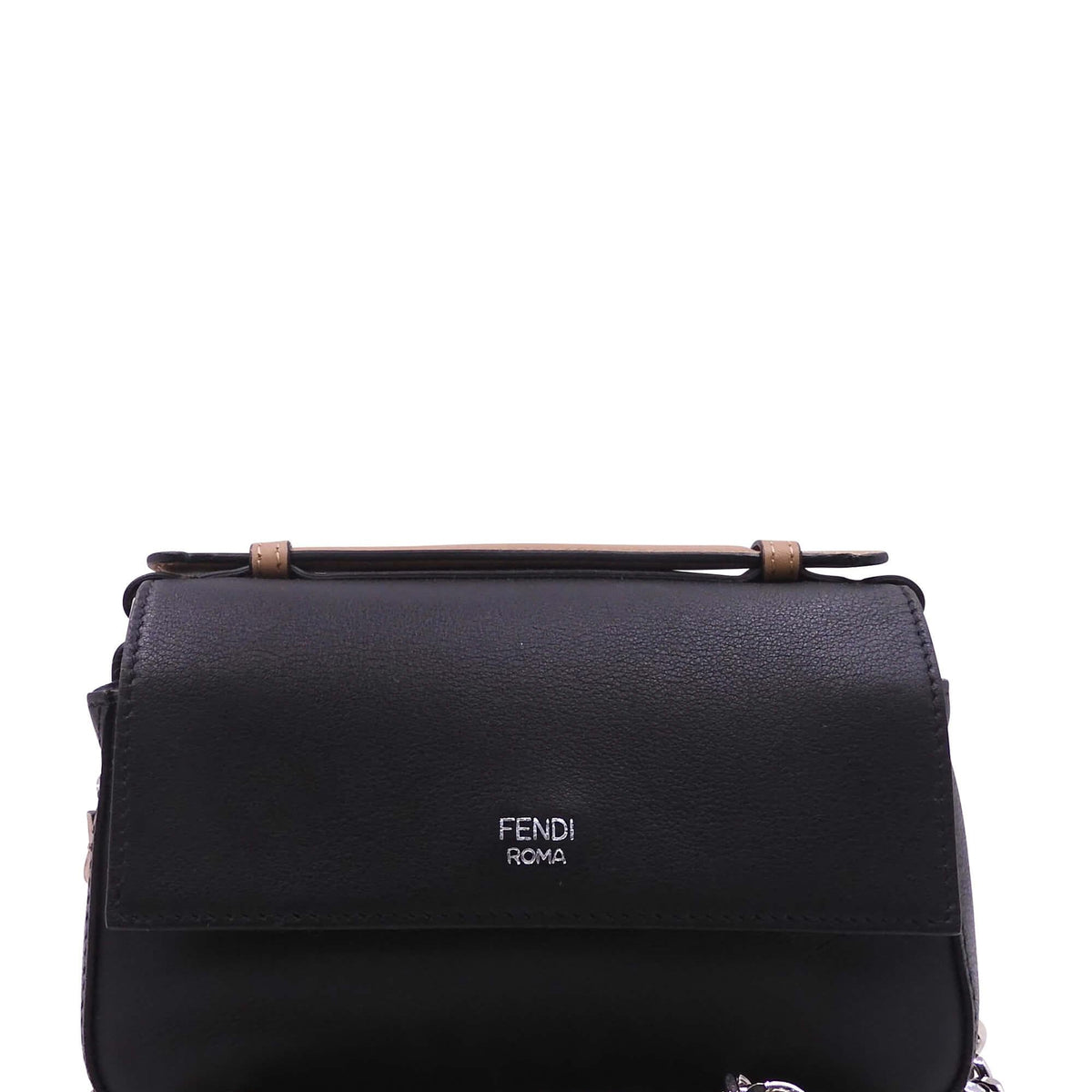 Double Micro Floral Pequin Baguette Brown White Black