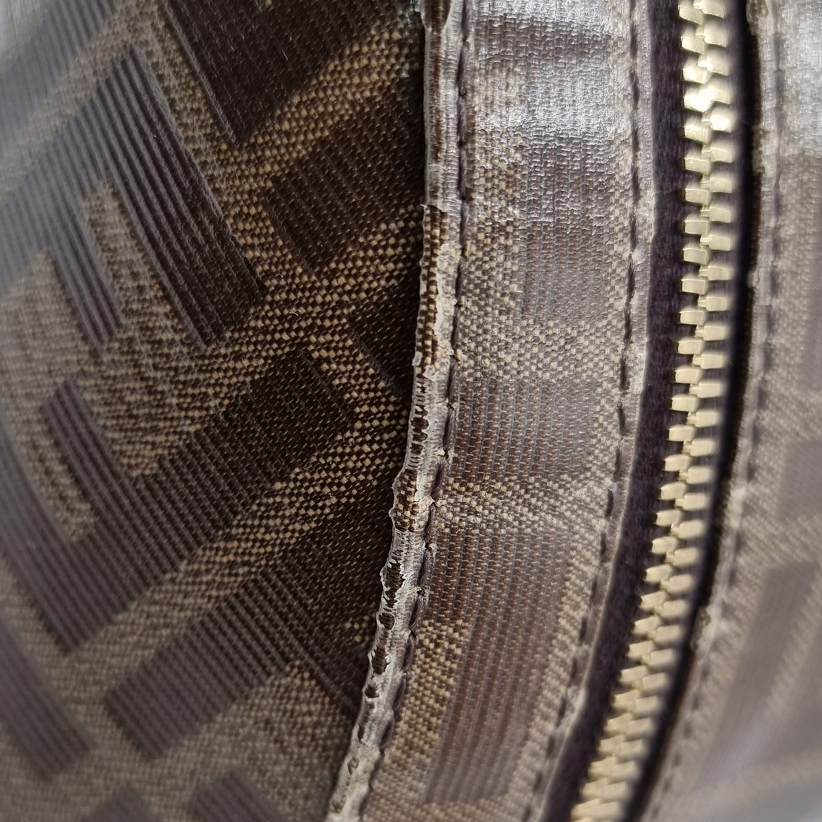 Fendi x Fila Mania Small Logo Backpack Brown