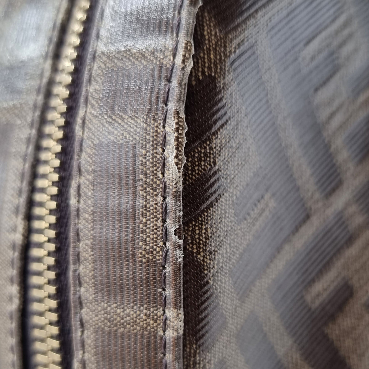 Fendi x Fila Mania Small Logo Backpack Brown
