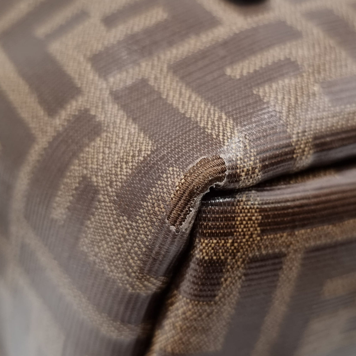 Fendi x Fila Mania Small Logo Backpack Brown