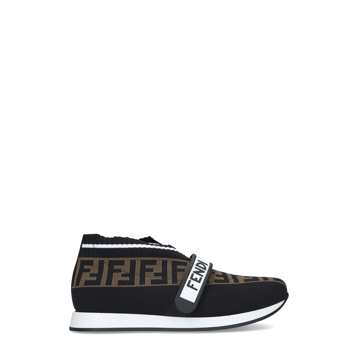 Fendi Kids Love Low-Top Pull-On Sneakers