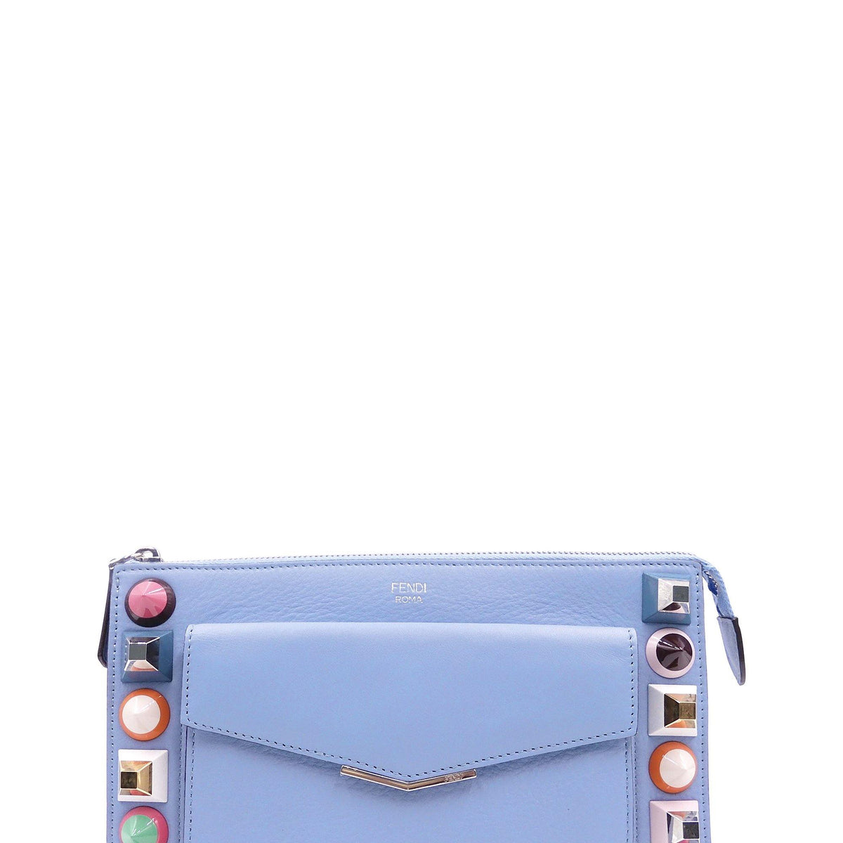 Mini Studded Pouch Lavender Blue