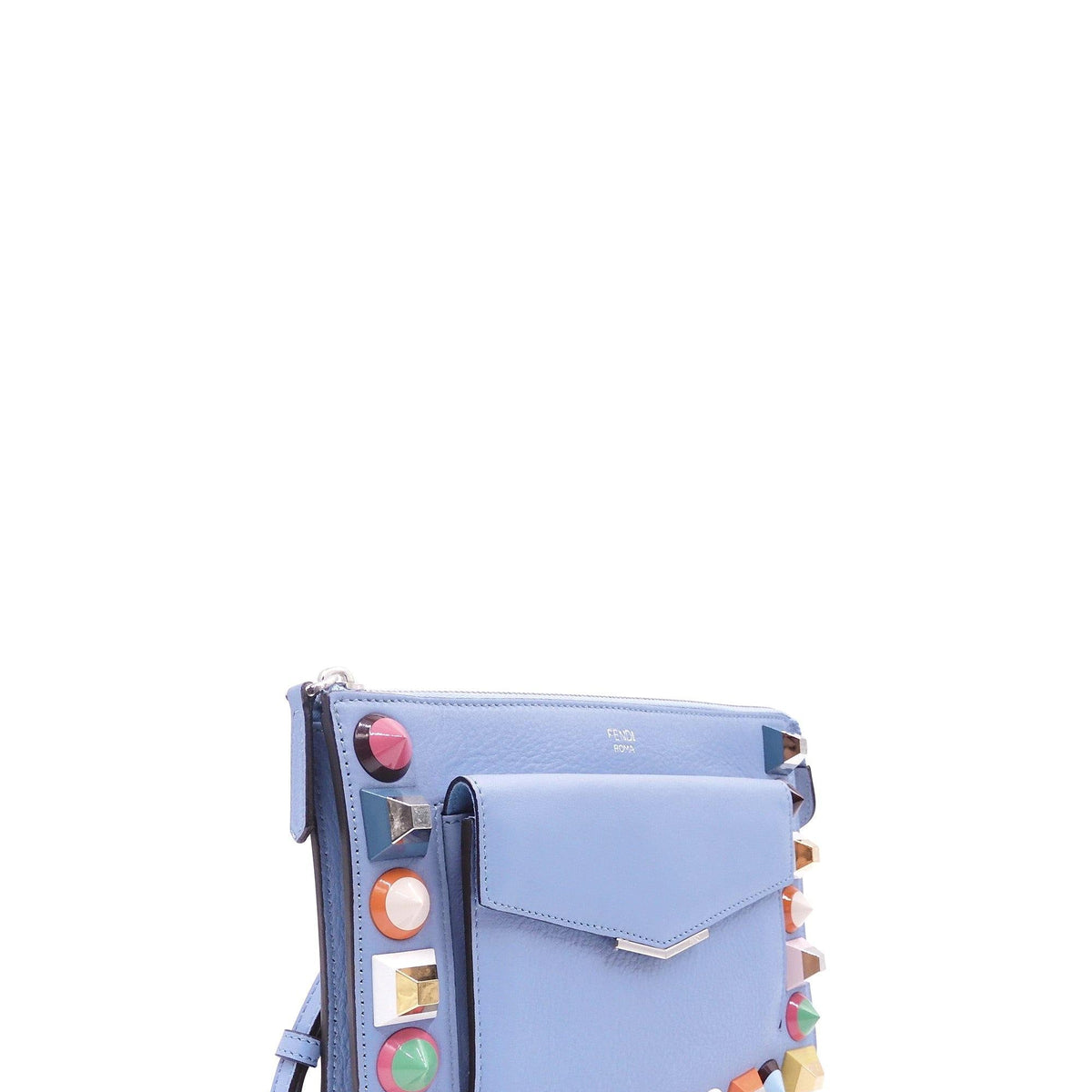 Mini Studded Pouch Lavender Blue