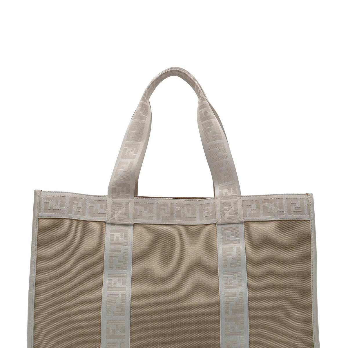 Monogram Zucca Shopper Beige White