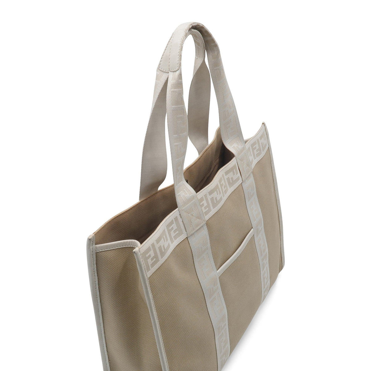 Monogram Zucca Shopper Beige White