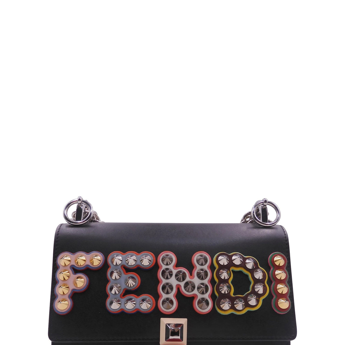 Small Kan I Studded Logo Black