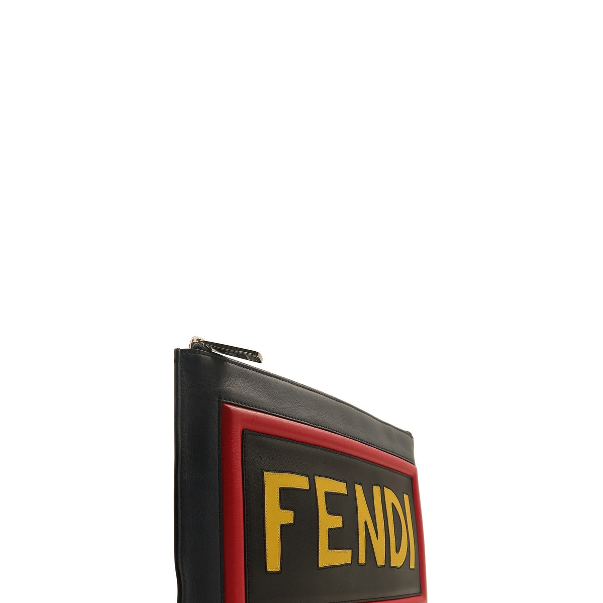 Think Vocabulary Leather Clutch Navy