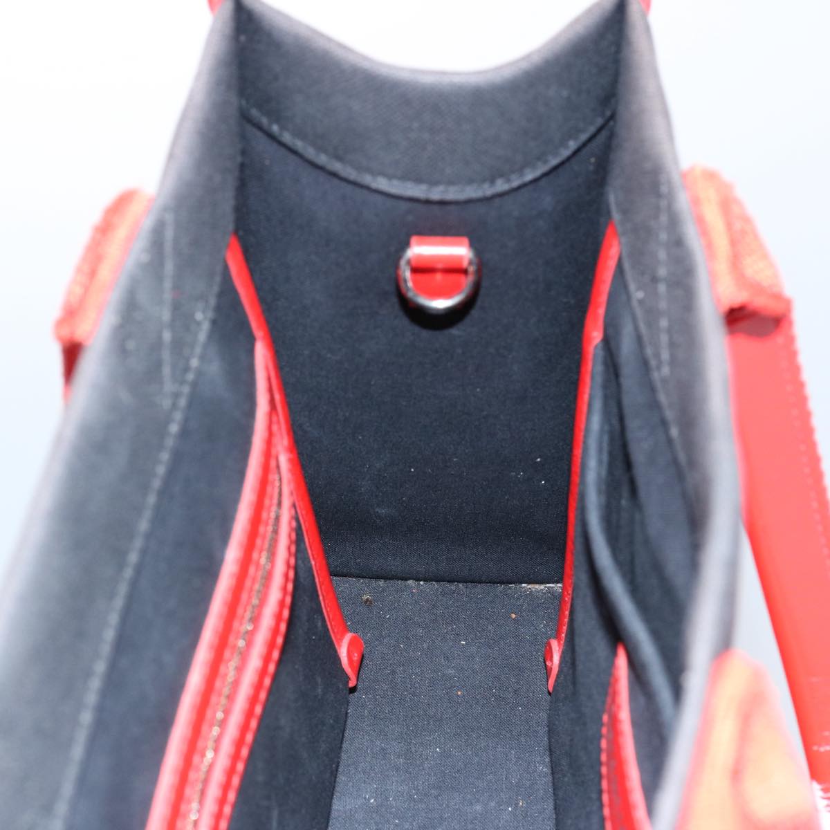 balenciaga Hard Ware Small Hand Bag Canvas Black Red 671402 Auth fm3051
